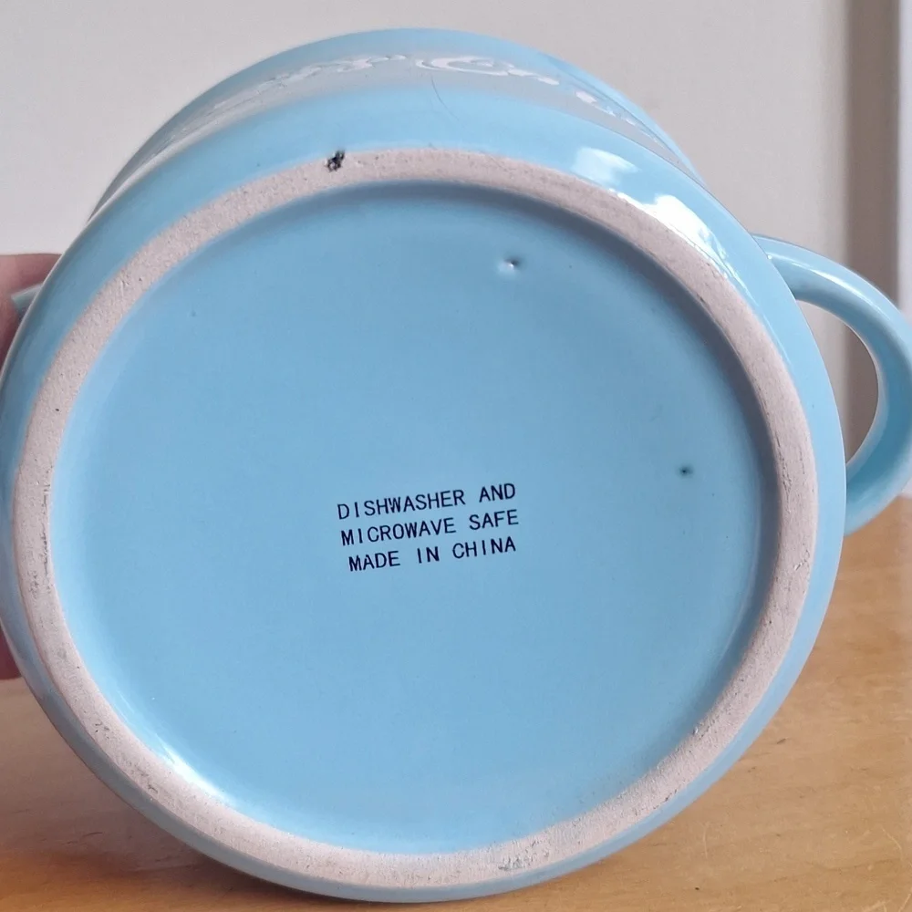 🎁Blue Ceramic Soup Bowl with Handles Free With $40 Purchase